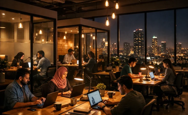 Night Shift Coworking Space in Karachi