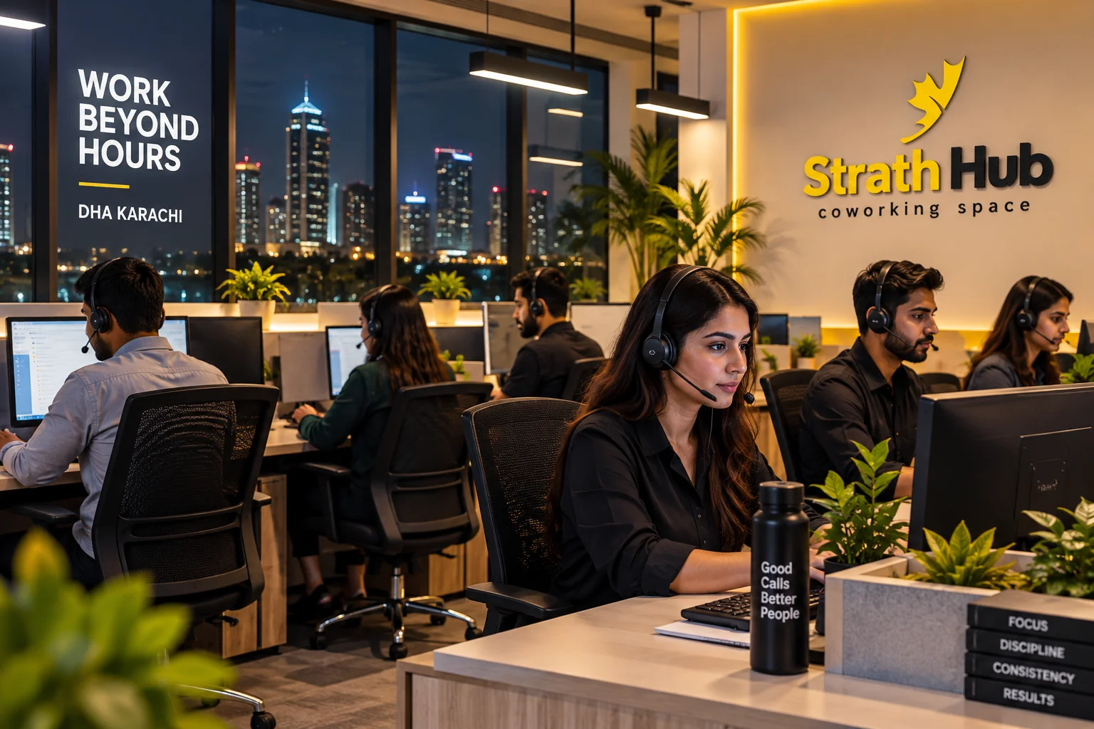 Call Center Night Shift Coworking Space in DHA Karachi