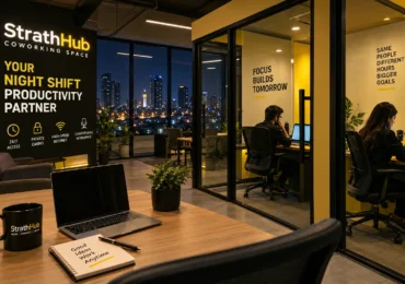private cabin coworking space in Karachi for night shift