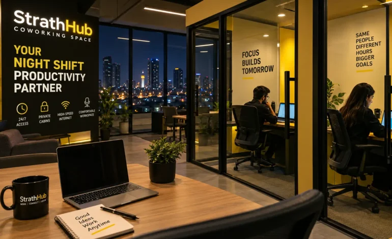 private cabin coworking space in Karachi for night shift